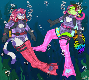 Double Divers [COMM] by mondotastic