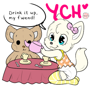 Open YCH 608 - Tea Party (unlimited slots available) by UniaMoon