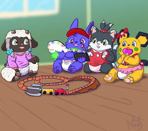 Train Set Fun -By HangyakuNeko- by DanielMania123