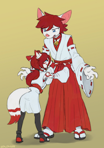 Shrine Maiden by LlyanaTherasll