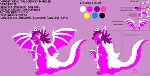 DragonWolf Mangled Reference [RowserlotStudios1993] by MangledTheArcticWolf