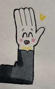 Happy Fingers!!! by MoonieManene