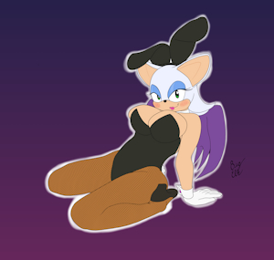 Rouge Bunny Suit by ElkRotic