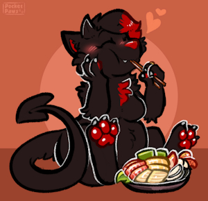 Sushi Num Impy - Chibi by PocketPaws