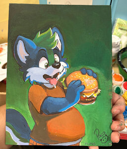 Kazan Eating a Burger by pandapaco