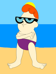 Dexter at the beach by johnrabbit94