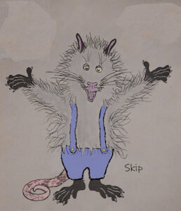 Skip Opossum - SFW by moyomongoose