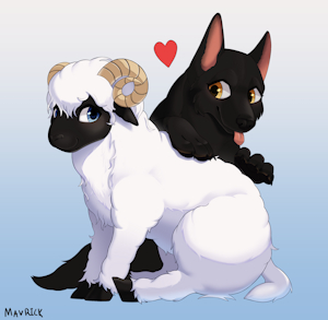 Commission done for ‪Sheeplovesdog. by Mavrick