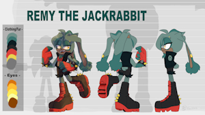 Remy the Jackrabbit – Punk Bunny with Bite 💥✨ by Scrubbyboi