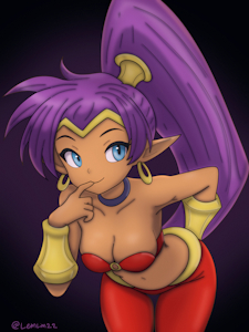 Helf genie hero Shantae likes showing off a little too much! by LemLim22