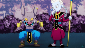 Daima Beerus and Whis by PrismaNoodle
