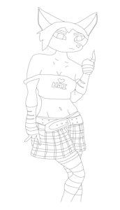 RE-Draw of old Violet by Vixensheart