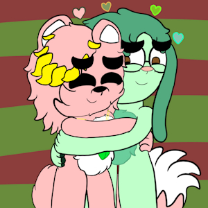 Huggies 🩷💚 by LapisCrowLime