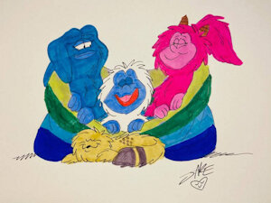 Throuple Cuddle by JacobDSProductions