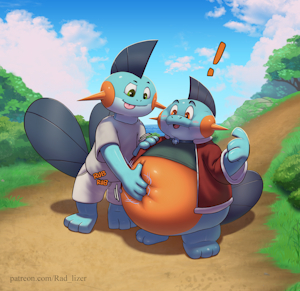 Marshtomp had a few too many berries... by RadLizer