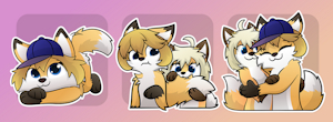 Cute YCH stickers for Miu & KitsuNess^^ by AlexUmkaArt