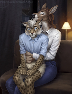 Cozy Evening - Truth or Dare Artwork! by HoovesandAlfons