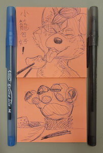 MokieMutt Hungry Doodles by haihaiena