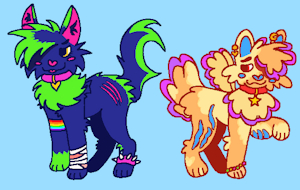 two of my old ocs by oatsyboatsy
