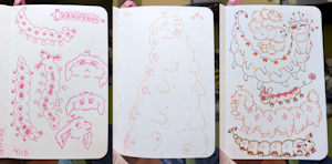 mini-sketchbook-worms by matuska