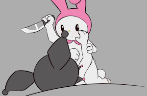 My Melody x Kuromi by e254e