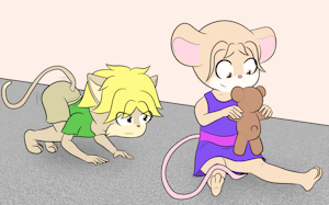 Cat and Mouse by GrumbyBunny