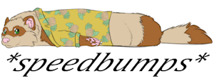 speedbump sticker by FrickenStoat