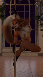 Aurora Pole Dancing by BurnCycle451