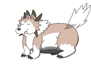 Lycanroc fat by Jamestom200