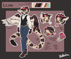 RefSheet. Lilian (clothed) by LilTellTails
