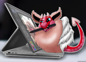 Adelina Doing Digital Drawing - HeartlessAngel3D by HeartlessAngel