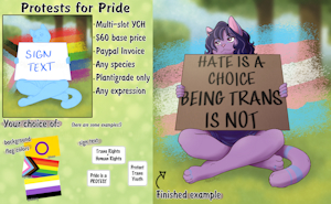 Protests for Pride - Multi-slot YCH by Malachyte