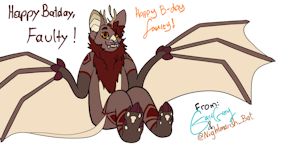 Faulty's Batday by NightmarishBat