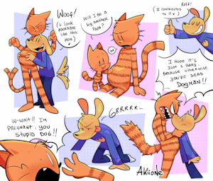 Dog without satiety by Akiione