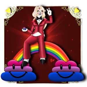 Charlie Morningstar - Bisexual Pride Flag by LoremistressLadyBug