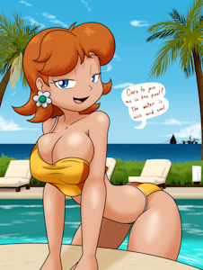Girls of Summer: Princess Daisy by sandwichanomaly