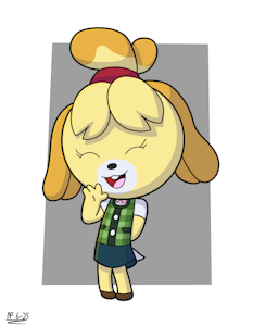 Color Wheel Challenge - Yellow (Isabelle) by NexusPolygon