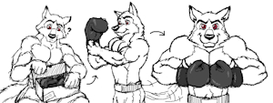 Kodi and dad's gloves by Jarfox