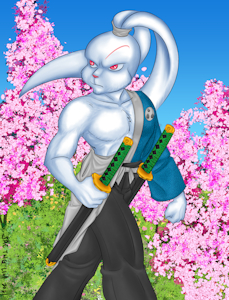 Samurai Rabbit by riverhayashi