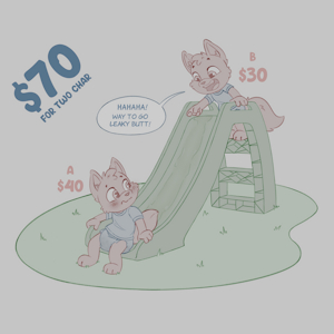 OPEN YCH - 💧 "WATER" SLIDE 🛝 by SmolSkeenie