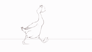 Goose walk animation. by JoelAnimation