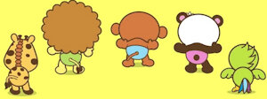 the Animazoo babies doing the diaper dance 🥰 by babybunnydiapercute