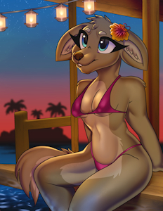 Sweet Hibiscus by StellaKittyArt
