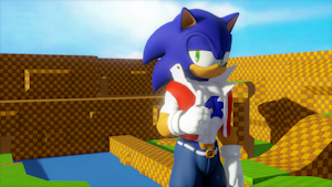 Happy 34th, Sonic!! by RoenTheBear