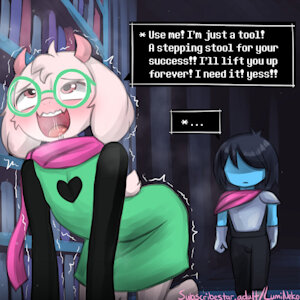 Your Personal Stepping Stool Ralsei by lumineko