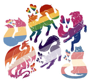 Pride Designs!!! by StickyPawsPrinting
