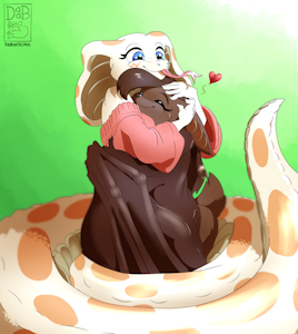 Bat Hugs for The Snake of Warmth by Daaberlicious