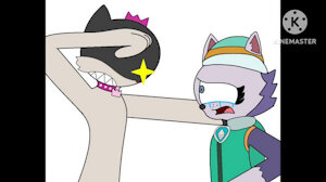 Sweetie snaps and attacks Everest by LumixGlitch