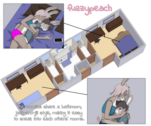 Bunny Siblings - Random Life Drawings by fuzzypeach