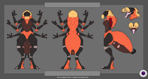 Orange Back Tarantula Adopt-CLOSED by ChaosEye